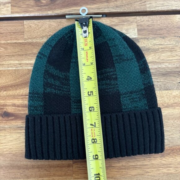 KAVU Beanie Creston Hunter UNISEX OSFM Cuffed Plaid Green Outdoor Gorpcore NWT - Picture 6 of 9
